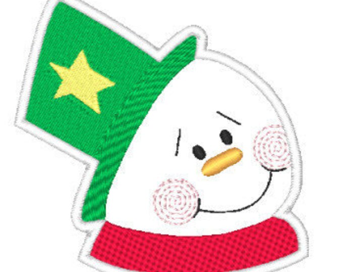 FSA Snow Face Ornaments Machine Embroidery Designs