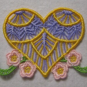 FSL Beautiful Hearts Free Standing Lace Machine Embroidery Designs - Etsy