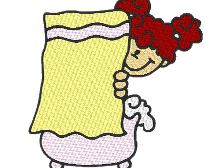 Bath Kids  ( 7 Machine Embroidery Designs by ATW)  4X4 hoop
