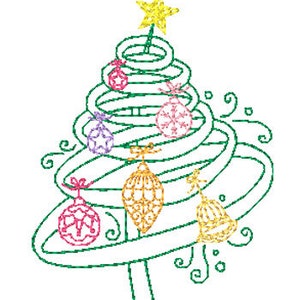 Christmas Tree Fantasy Machine Embroidery Designs image 4