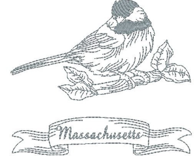 Redwork State Birds - All 50 States - Machine Embroidery Designs