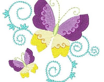 Curly Spring  20 Machine Embroidery Designs