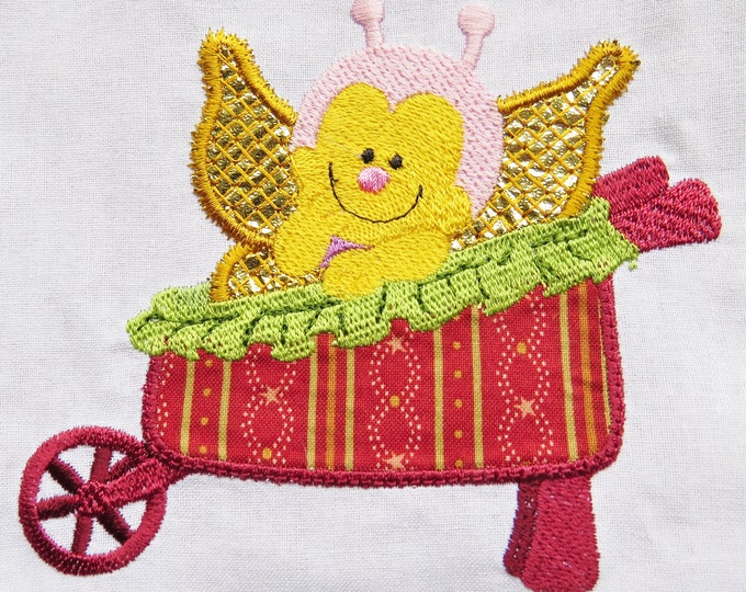 Hi There Sweet Butterfly Applique Machine Embroidery Designs
