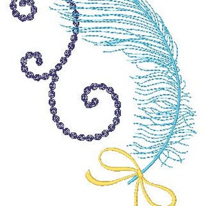 Feather Fest 5X7 Machine Embroidery Designs image 2