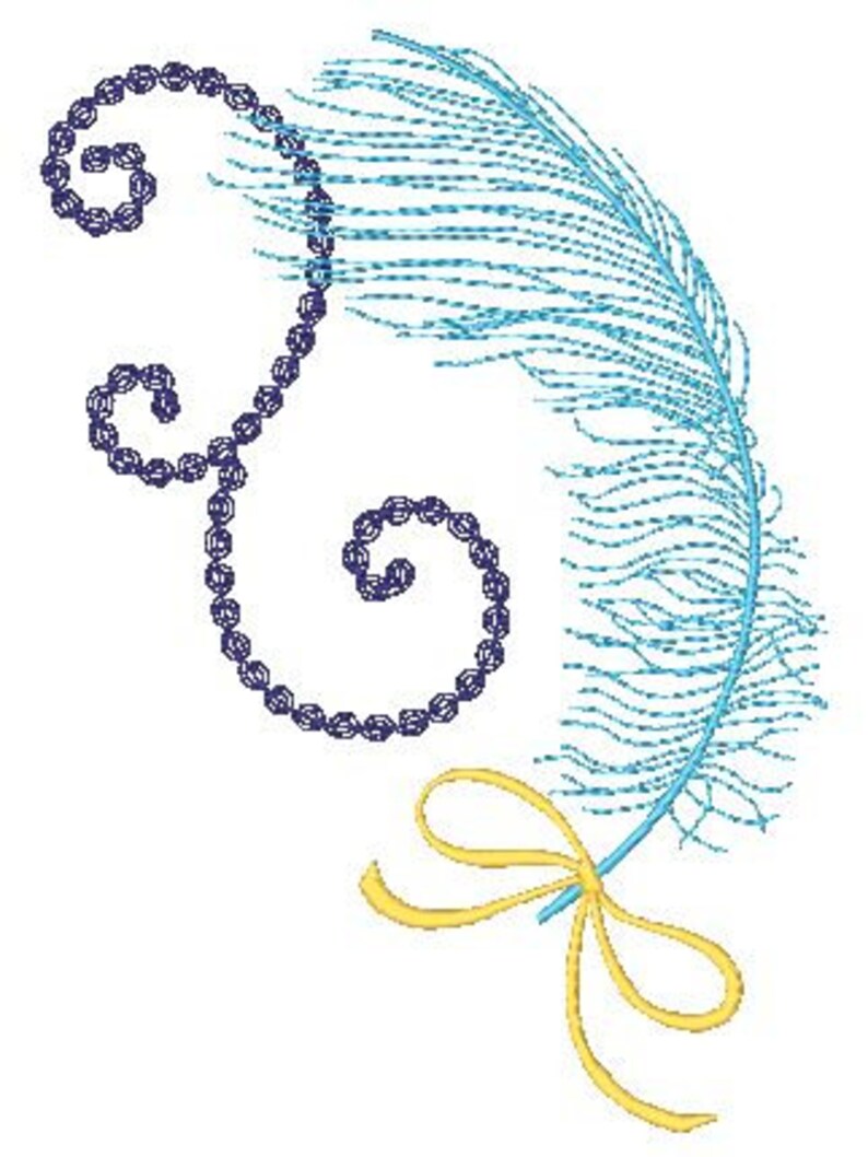 Feather Fest 5X7 Machine Embroidery Designs image 2