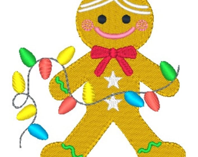 Gingerbread Dolls 10 Machine Embroidery Designs Christmas Gingers, Decorative  4X4 Hoop