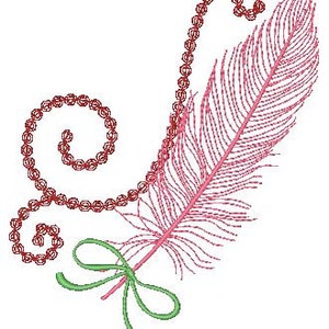 Feather Fest 5X7 Machine Embroidery Designs image 9