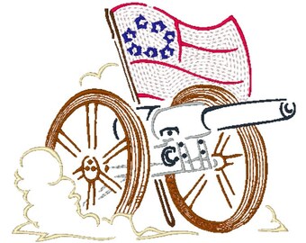 Outline Civil War 5X7  10 Machine Embroidery Designs