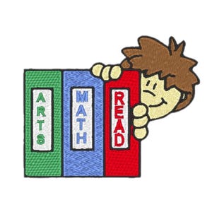 School Peekers  7 Machine Embroidery Designs from ATW  4X4 Hoop Digital Download