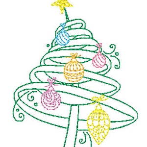 Christmas Tree Fantasy Machine Embroidery Designs image 5