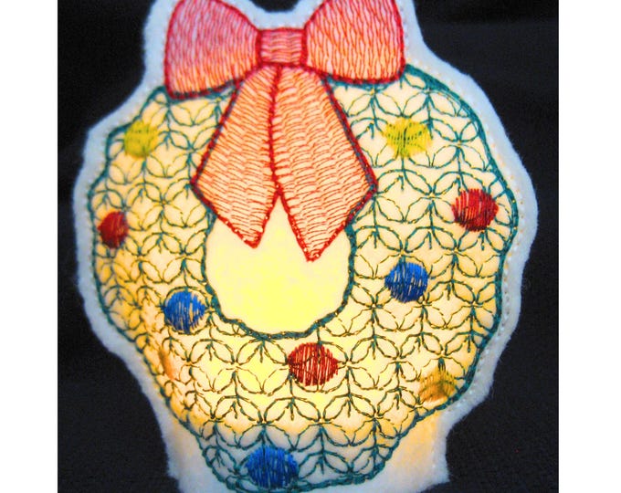 Christmas Tealights Machine Embroidery Designs from