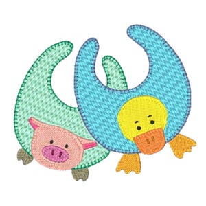 Borderless Baby Stuff   ( 10 Machine Embroidery Designs by ATW)  4X4 Hoop