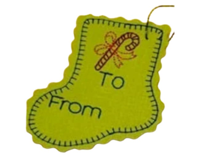 Christmas Gift Tags Machine Embroidery Designs
