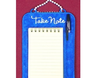 Notepad Holder Machine Embroidery Project for 5x7 Hoop