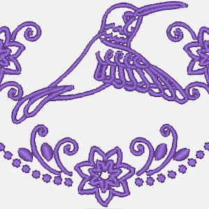Hummingbird Fantasy  Machine Embroidery Designs