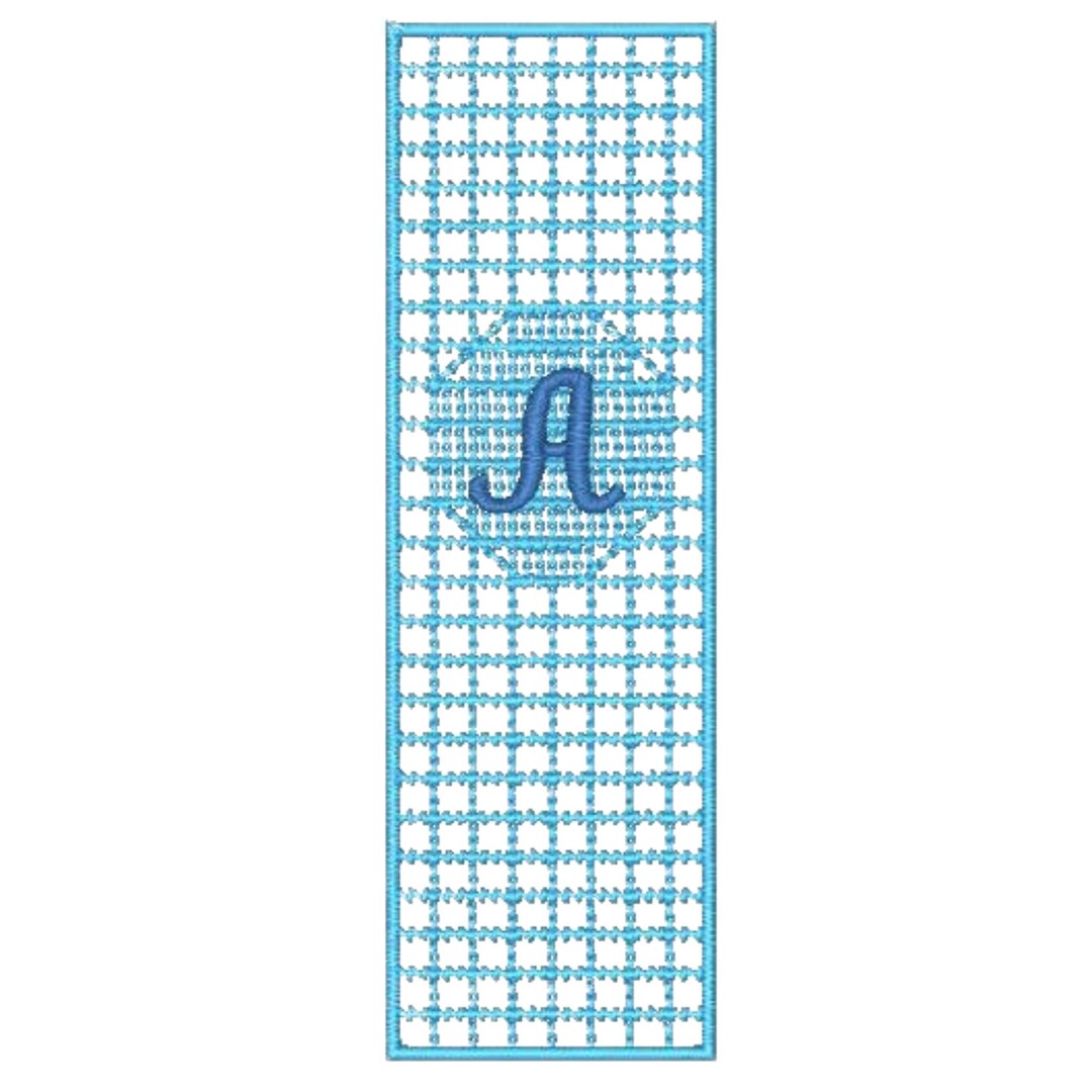 Monogram Filet Crochet Bookmark Machine Embroidery Designs (digital ...