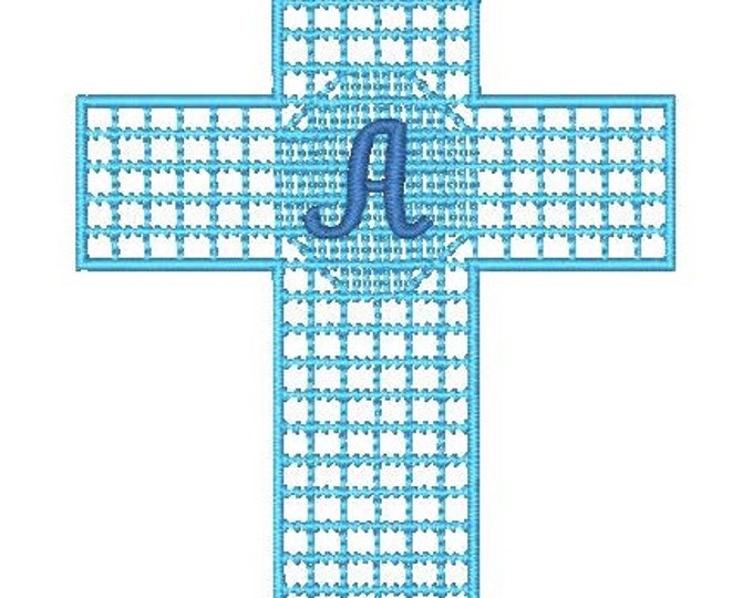 Filet Crochet Bookmarks CROSSES-A-M  13 Machine Embroidery Designs