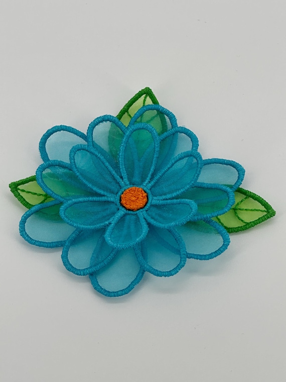 Buy Free Standing Appliqué 3D Flower Project #388 | Machine