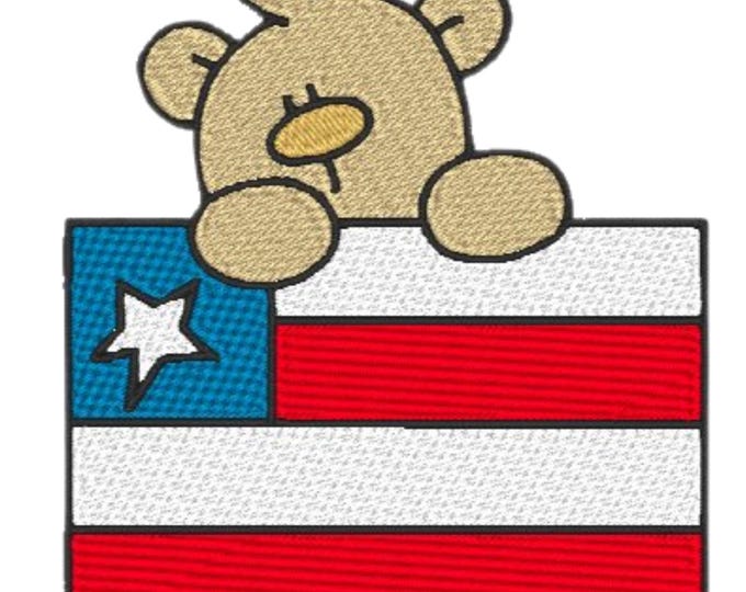 America Bears ( 7 Machine Embroidery Designs from ATW ) 4X4 hoop