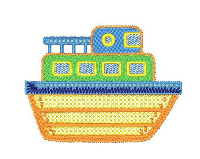 Plain Ships  Machine Embroidery Designs