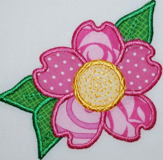 Patchwork Applique Flowers Machine Embroidery Designs - Etsy