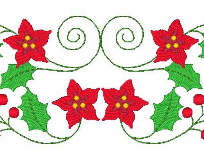 Jacobean Christmas Borders-5x7 Machine Embroidery Designs