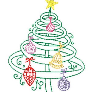 Christmas Tree Fantasy Machine Embroidery Designs image 2