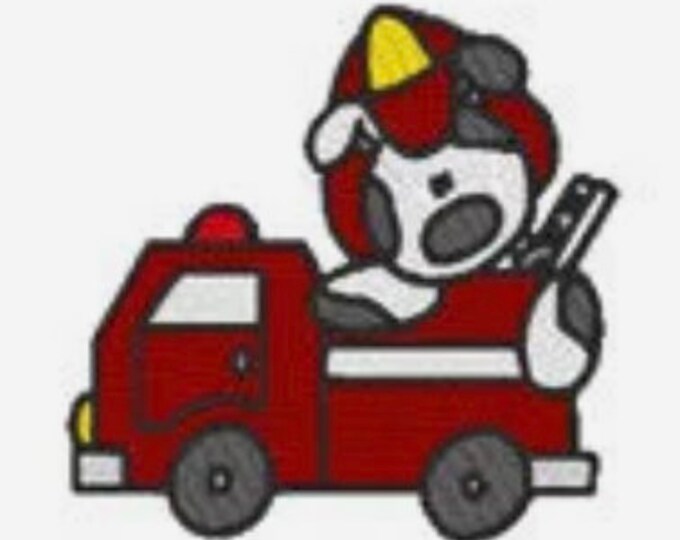 Fireman Dalmations  Machine Embroidery Designs