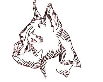 Boxer Dogs  12 Machine Embroidery Designs
