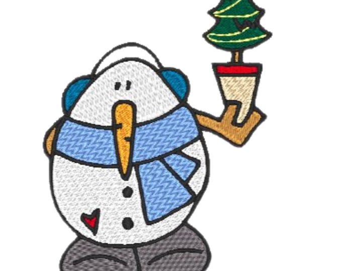 Chubby Snowmen ( 7 Machine Embroidery Designs from ATW )