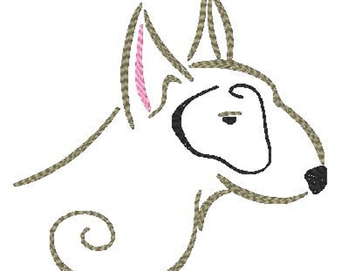 Zig Zag Dogs 2b   Machine Embroidery Designs