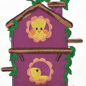 Country Birdhouses Applique Machine Embroidery Designs image 10