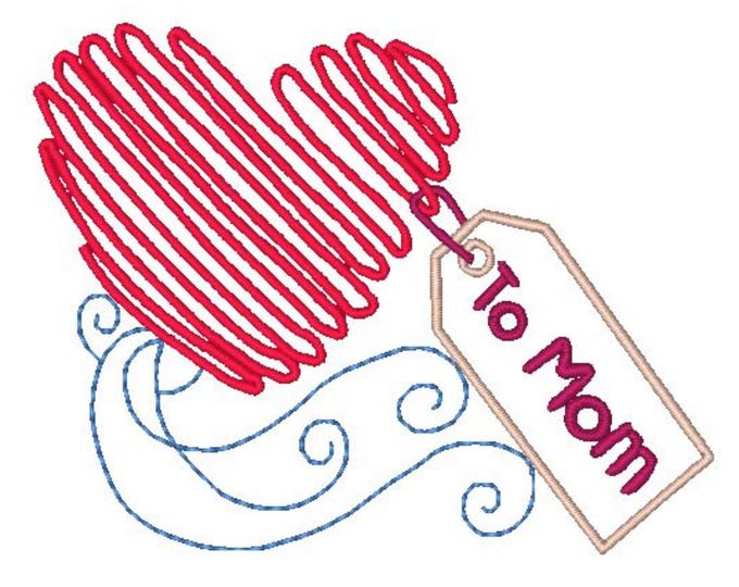 All For Moms  ( 10 Machine Embroidery Designs) 4X4 Hoop