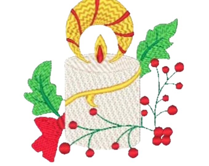 Christmas Candles Fantasy ( 36 Machine Embroidery Designs from ATW )