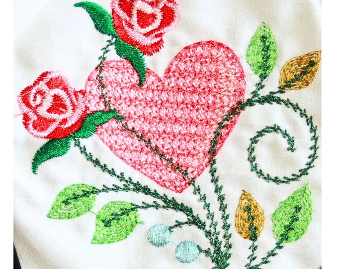 A Rose Is A Rose  (25 Machine Embroidery Designs by ATW)  4X4 and 5X7 hoops