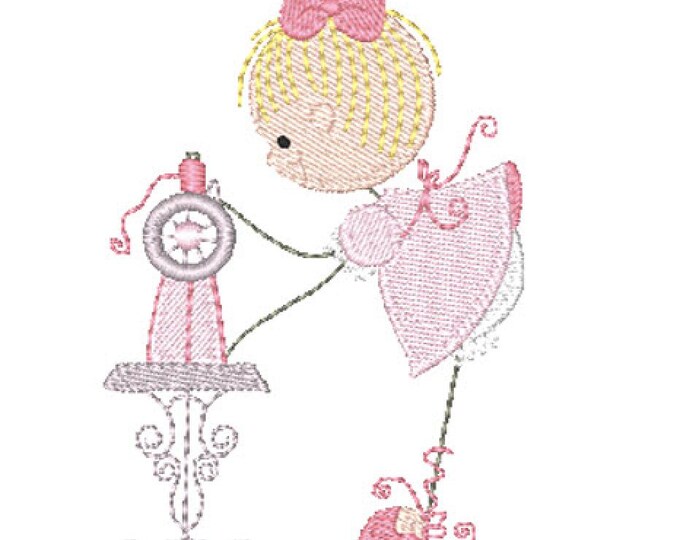Curly-Sewing-Girls 4X4  ( 10 Machine Embroidery Designs from ATW )