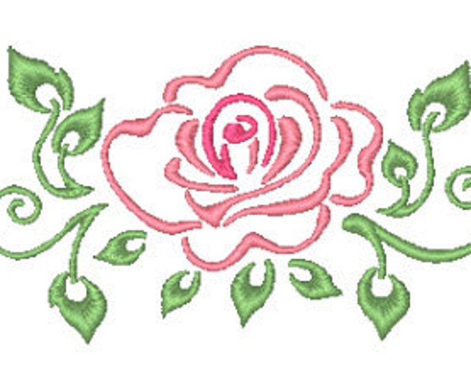 Outline Roses  Machine Embroidery Designs