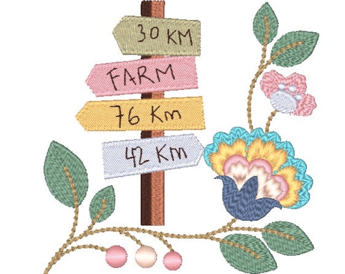 Jacobean Farm  5x7  15 Machine Embroidery Designs