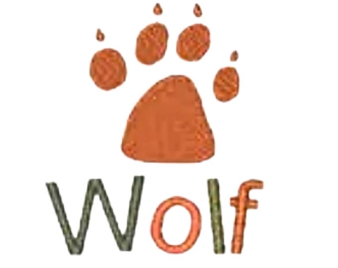 Paw-Prints  ( 9 Machine Embroidery Designs by ATW). 4X4 Hoop