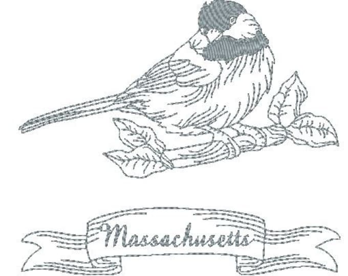 Redwork State Birds - Set 3 - Machine Embroidery Designs
