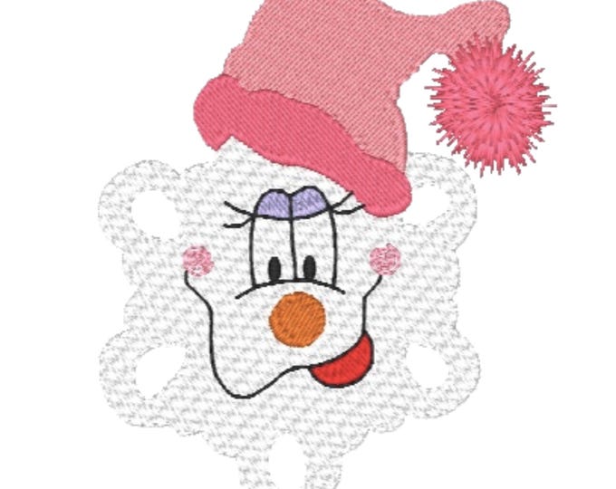 Happy Snowflakes  Machine Embroidery Designs