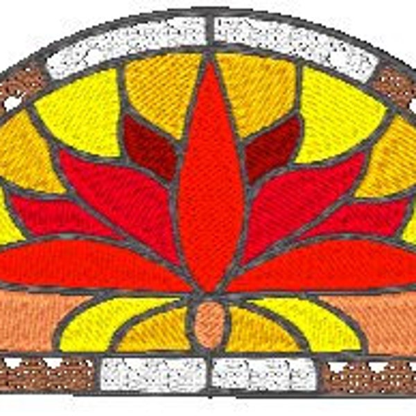 Stained Glass Machine Embroidery Designs Etsy