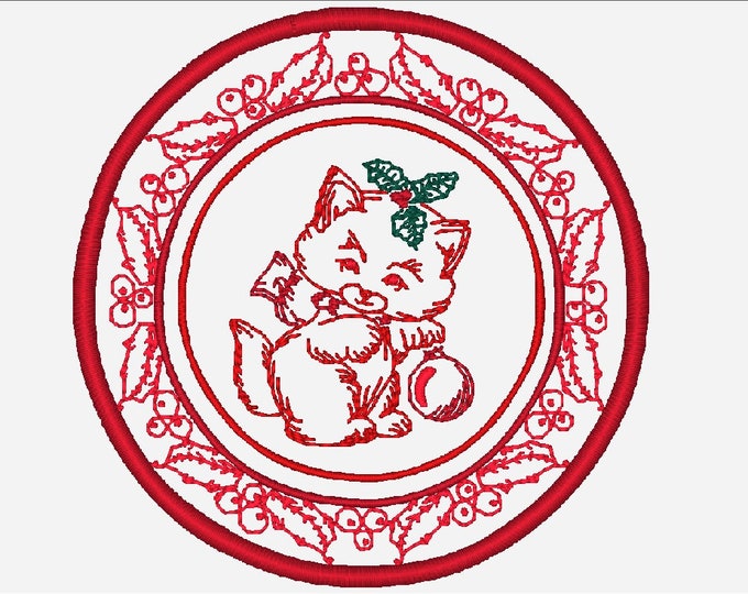 Christmas Coasters Machine Embroidery Designs