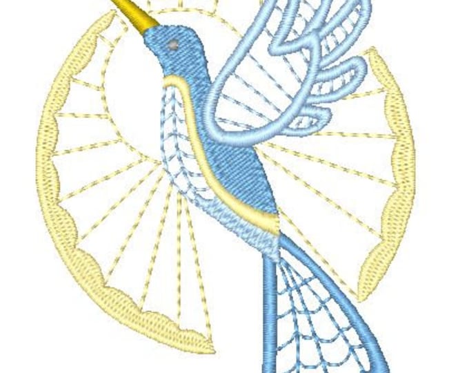 Lacey Hummingbirds   Machine Embroidery Designs