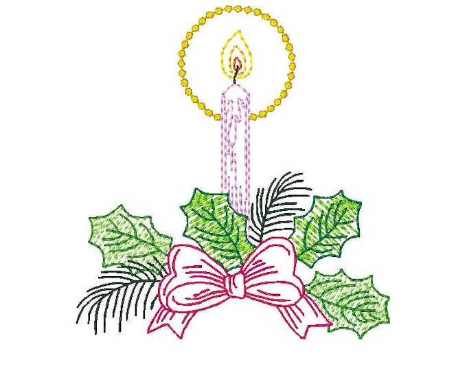 Candles Multiline Machine Embroidery Designs