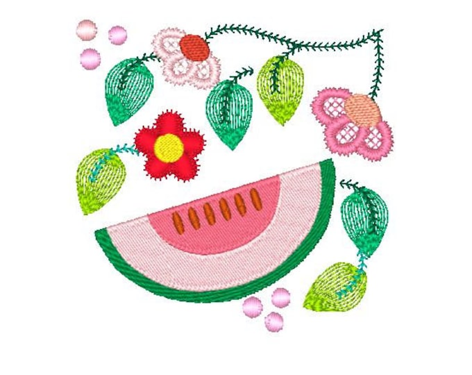 Jacobean Fruits   Machine Embroidery Designs