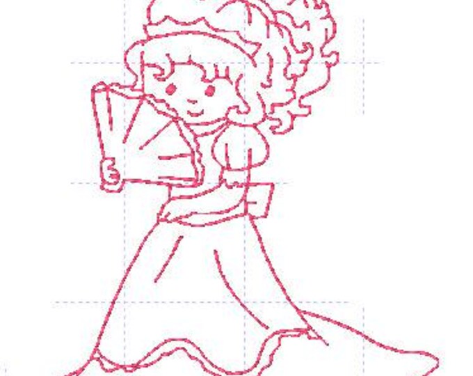 Little-Princess-Redwork-2 ( 5 Machine Embroidery Designs from ATW)