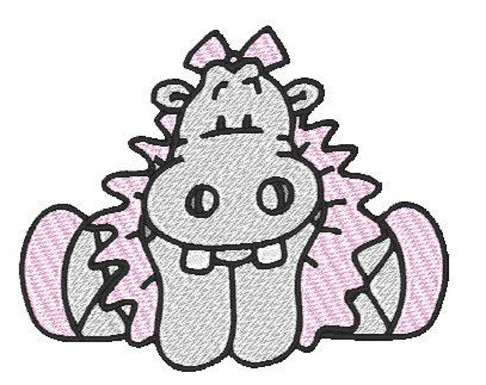 Hippo Ballet  ( 7 Machine Embroidery Designs from ATW )
