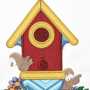 Country Birdhouses Applique Machine Embroidery Designs image 3