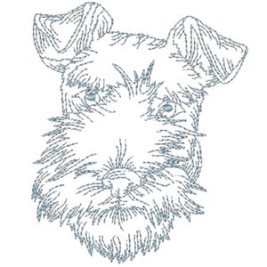 Schnauzer Dogs 10 Machine Embroidery Designs. Mixed 4X4 and 5X7 Hoop Digital DDownload image 8